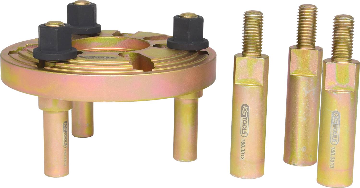 KS Tools 150.3310 Kit chiavi di bloccaggio per pulegge per Mercedes, 7 pz