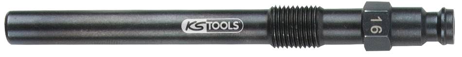 Čierny kovový skrutkovací kolík s nápisom 'KS Tools'.