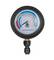 Manometer na kontrolu tlaku vodného čerpadla, stupnica v PSI a RPM. Ručička ukazuje na 'Normálne', poznámka 'Plyn a voľnobeh = 1.000 RPM'.