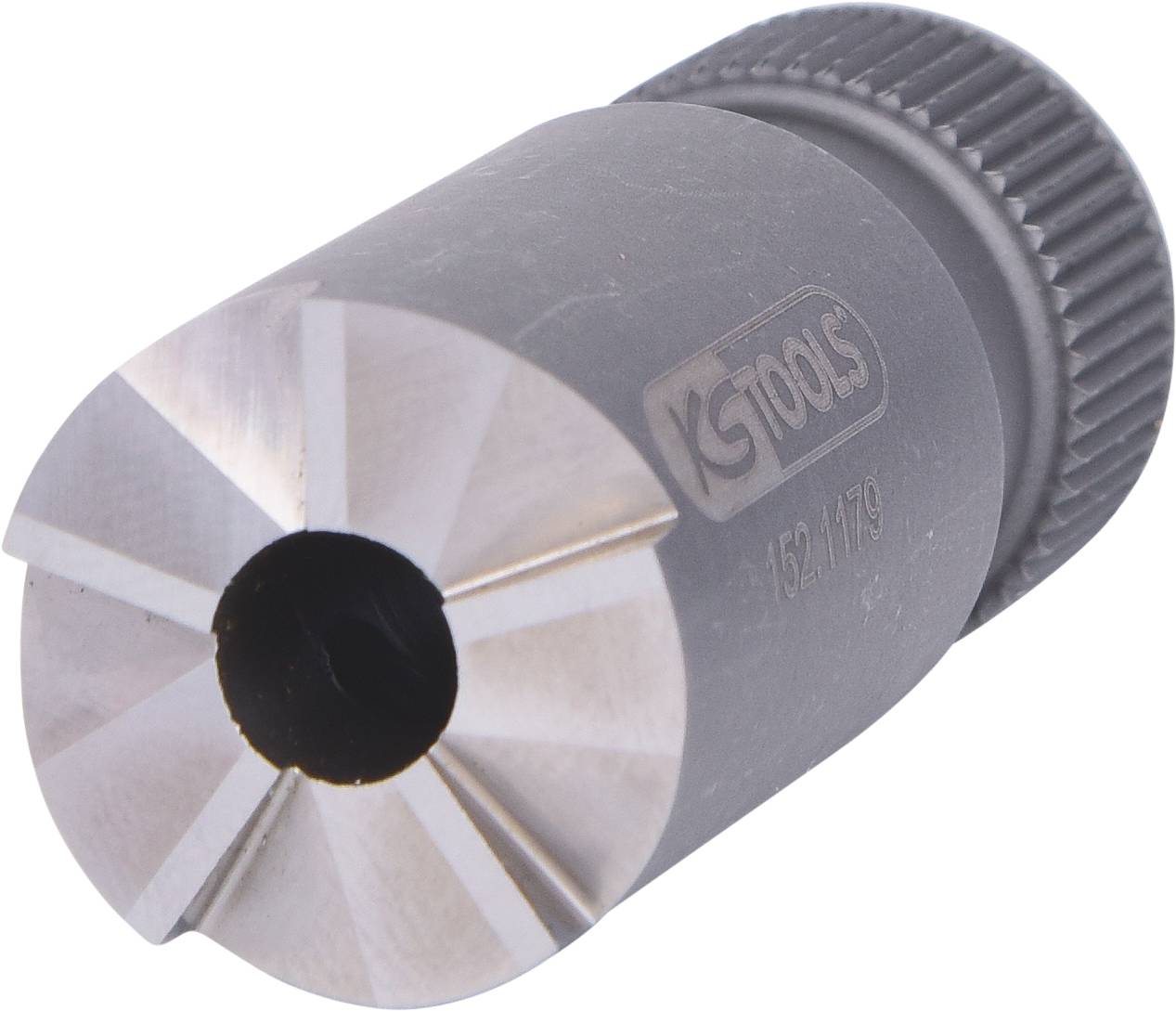 Vrtací nástroj od KS Tools, používaný na presné rezanie alebo vŕtanie do rôznych materiálov.