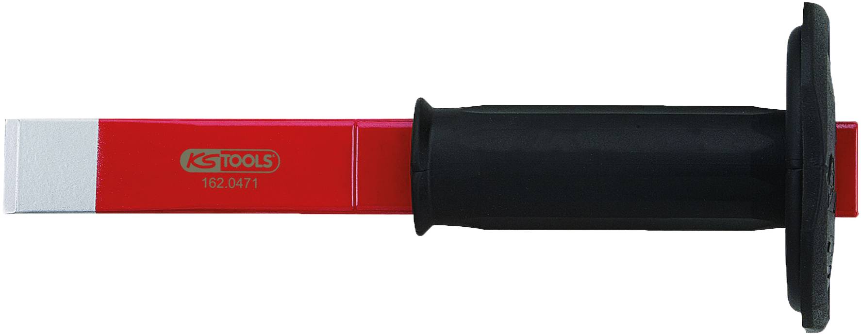 Červený nástroj značky KS Tools s čiernou rukoväťou, vhodný pre precíznu prácu.