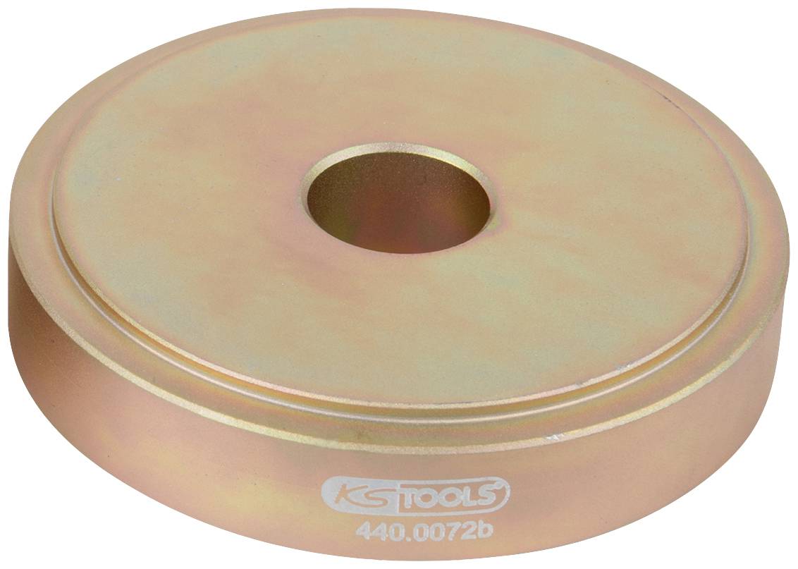 Kovový disk s centrálnym otvorom. Nápis: 'KS TOOLS 440.0072b'.