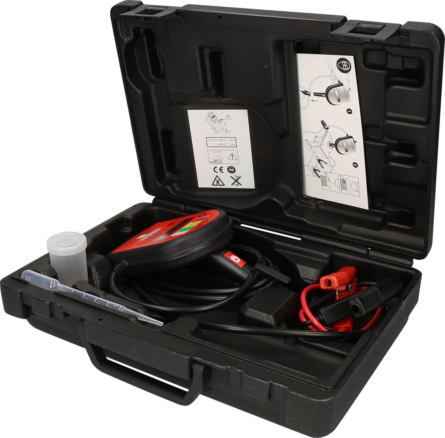 KS Tools 150.2196 Tester digitale per liquido dei freni con interfaccia stampante