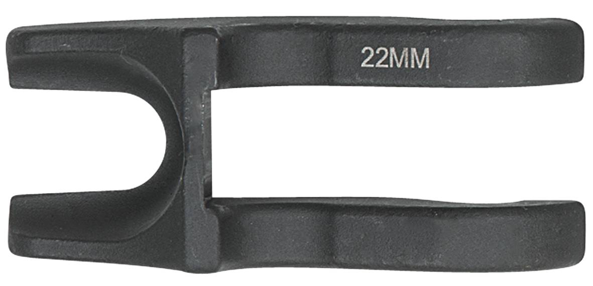 Vidlicový kľúč z kovu, veľkosť 22 mm, určený na uvoľňovanie alebo dotiahnutie skrutiek.