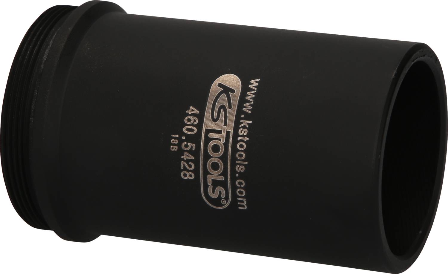 Čierne kovové puzdro s nápisom 'KS Tools 460.548'.