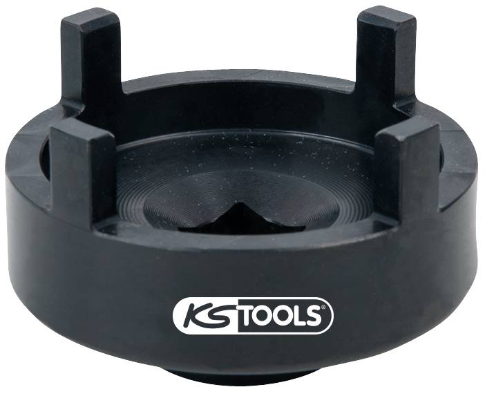 Opravárenský nástroj od KS Tools so štyrmi vyčnievajúcimi zubami určený na prispôsobenie špecifickým dielom alebo mechanizmom.