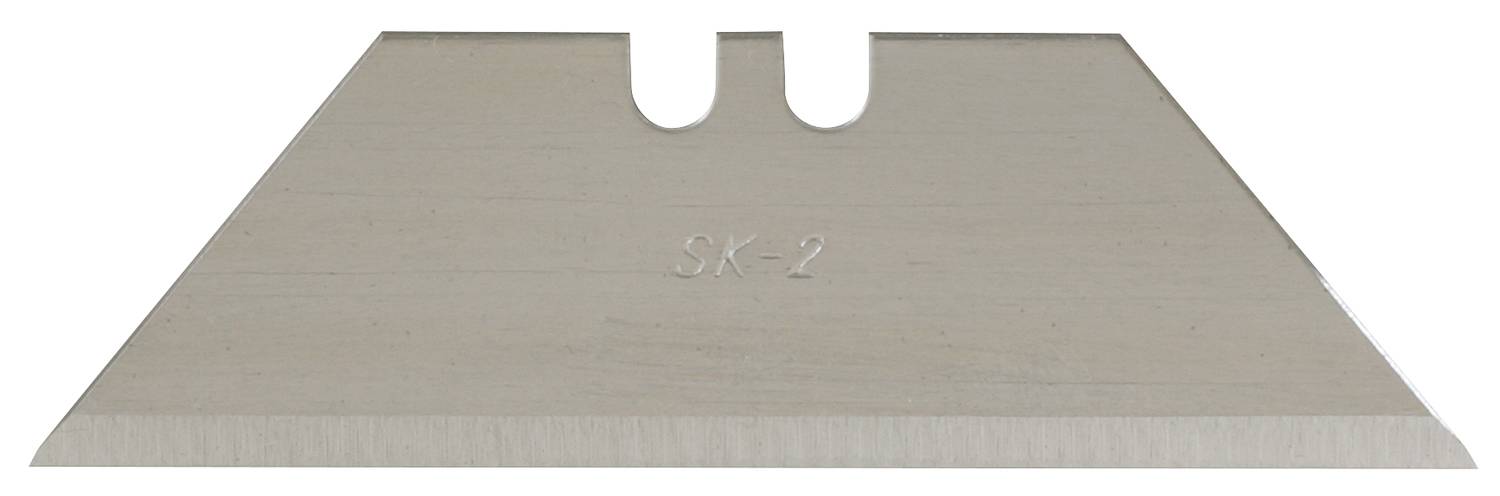 Čepele v tvare lichobežníka, striebornej farby, s dvoma výrezmi hore. Nápis 'SK-2' v strede.
