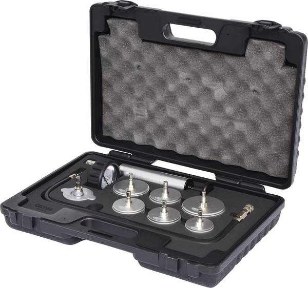 KS Tools 455.0110 Vozík na testovanie chladiaceho systému, 9 ks