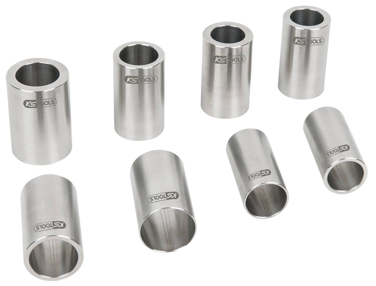 KS Tools 700.2320 Kit manicotto di montaggio per freni con cuscinetto ruota integrato, 8 pz