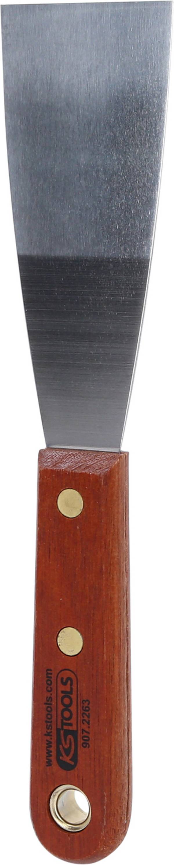 NEREZOVÁ stierka, 50 mm, s drevenou rukoväťou KS Tools 907.2263