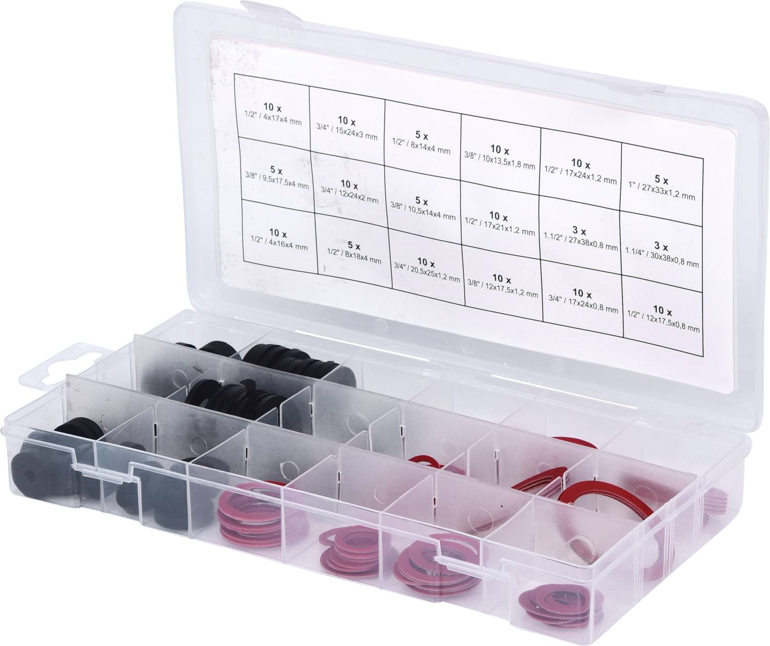 KS Tools 970.0190 Assortiment afdichtingen Inhoud 141 onderdelen afbeelding