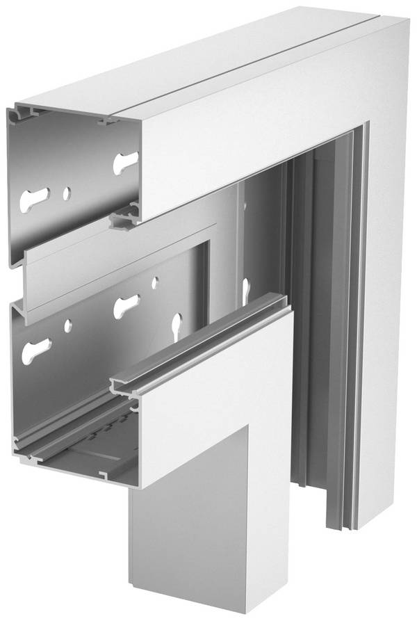 Rehau 6133288 plochý uholník plochý uhol (š x h) 270 mm x 70 mm 1 ks strieborná