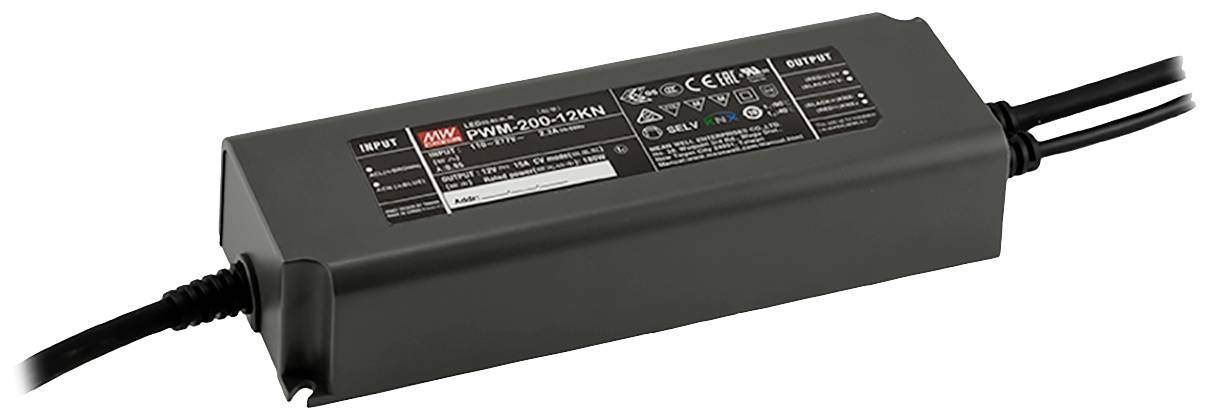 MW Mean Well PWM-200-12KN Driver per LED 180 W 15 A 12 V 1 pz.