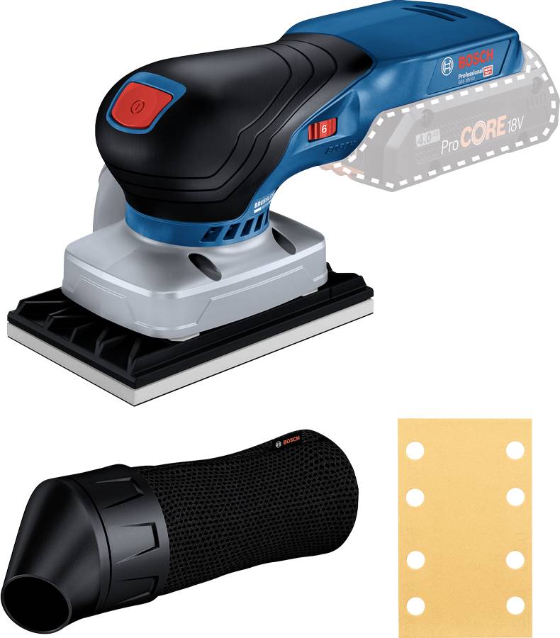 Bosch Professional GSS 18V-13 06019L0100 Slipmaskin batteridriven exkl. batteri/laddare, Utan laddare 18 V 80 x 130 mm Antal batterier som ingår 0