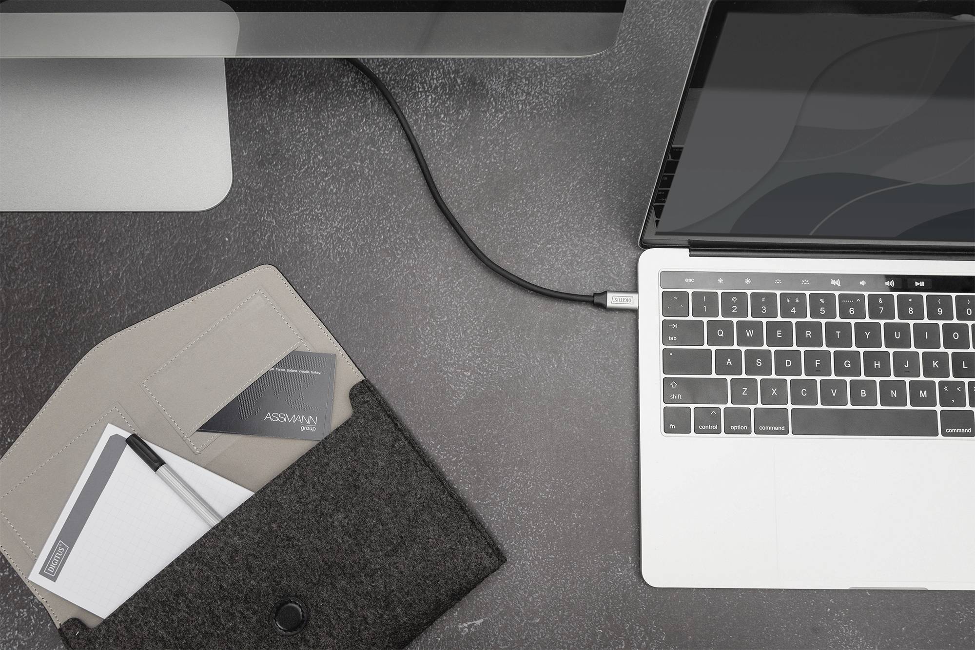 Digitus Cavo USB USB 3.2 Gen1 (USB 3.0) USB-C®, Spina USB-C® 1.00 m Nero Flessibile, Schermato, con USB DB-300220-010-S