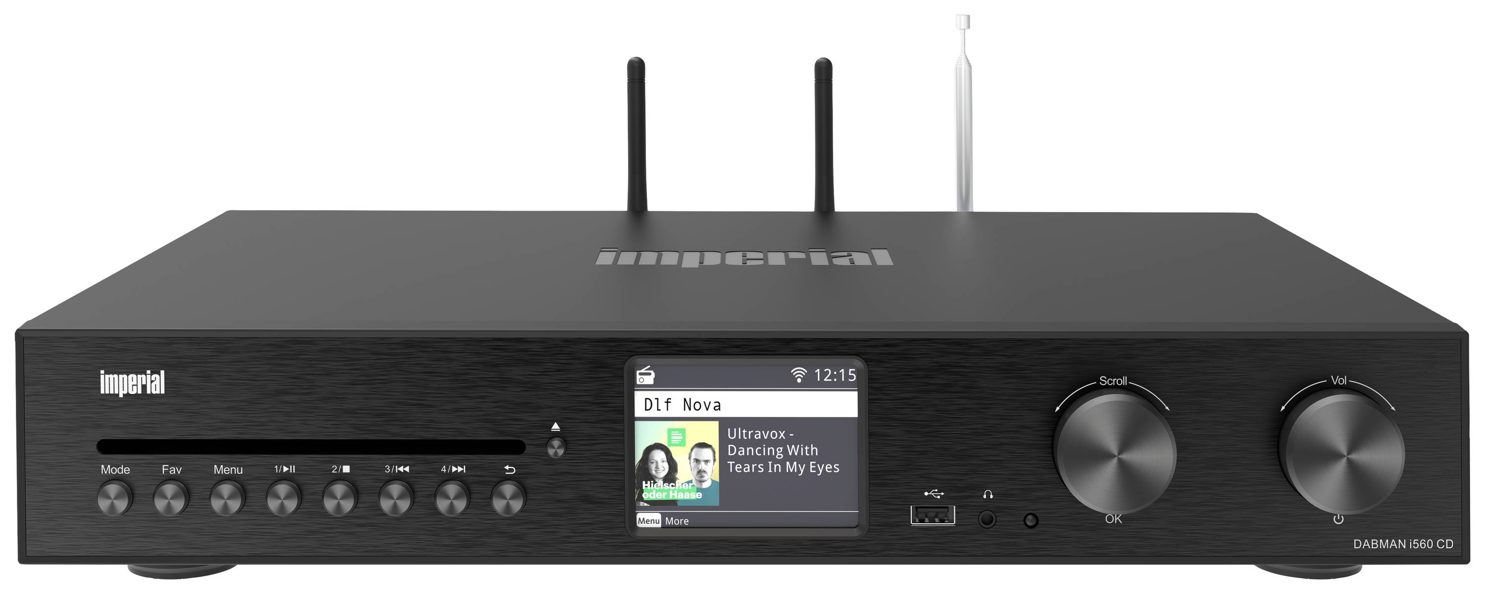 Imperial DABMAN i560 CD Ampli-tuner stéréo 2x30 W noir Lecteur CD, DAB+, Bluetooth®, USB, WiFi