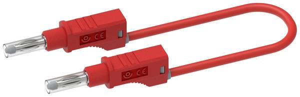 Electro PJP 2217/600V-CD1-50R merací kábel [banánková zástrčka - banánková zástrčka] 0.50 m červená 1 ks