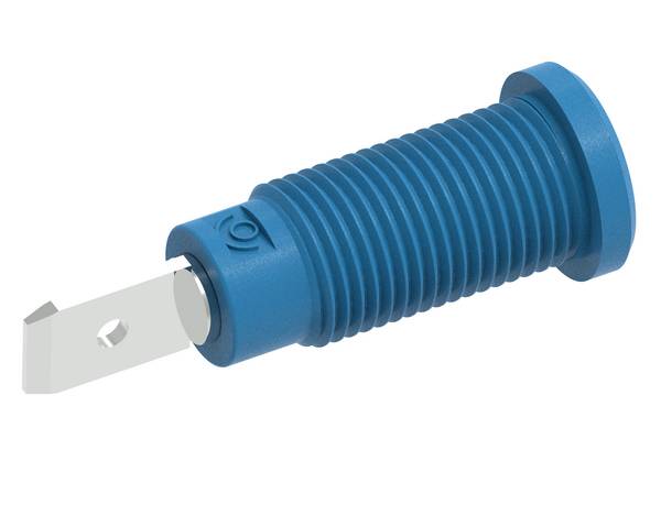 Electro PJP 228-2-I-CD1-Bl bezpečnostná vstavaná zásuvka 4 mm   modrá 1 ks