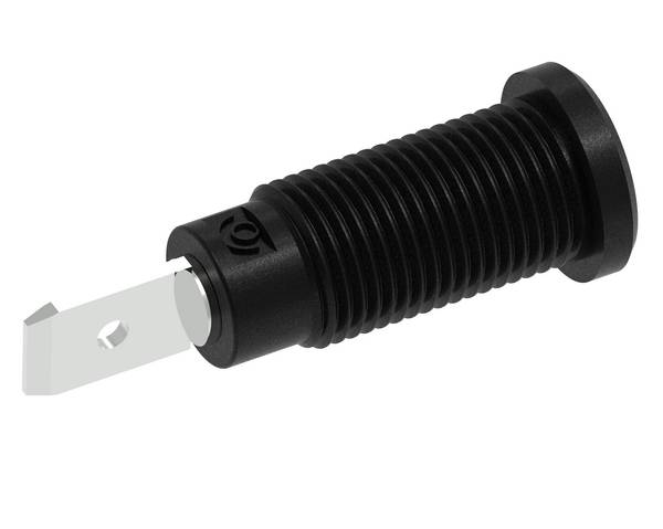 Electro PJP 228-2-I-CD1-N bezpečnostná vstavaná zásuvka 4 mm   čierna 1 ks