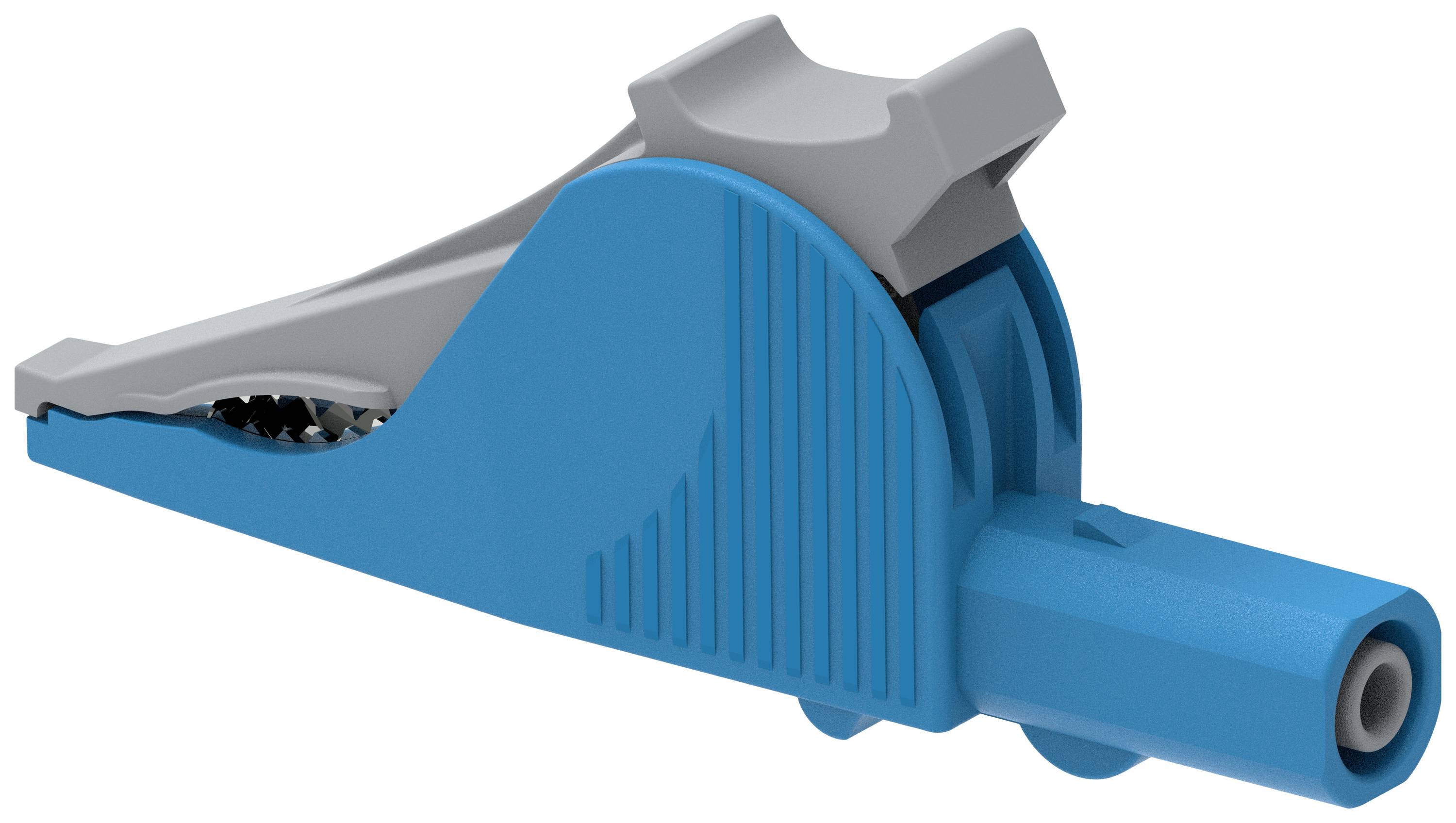 Electro PJP 5066-IEC-CD1-Bl Morsetto a coccodrillo Connettore 4 mm CAT III 1000 V, CAT IV 600 V Blu