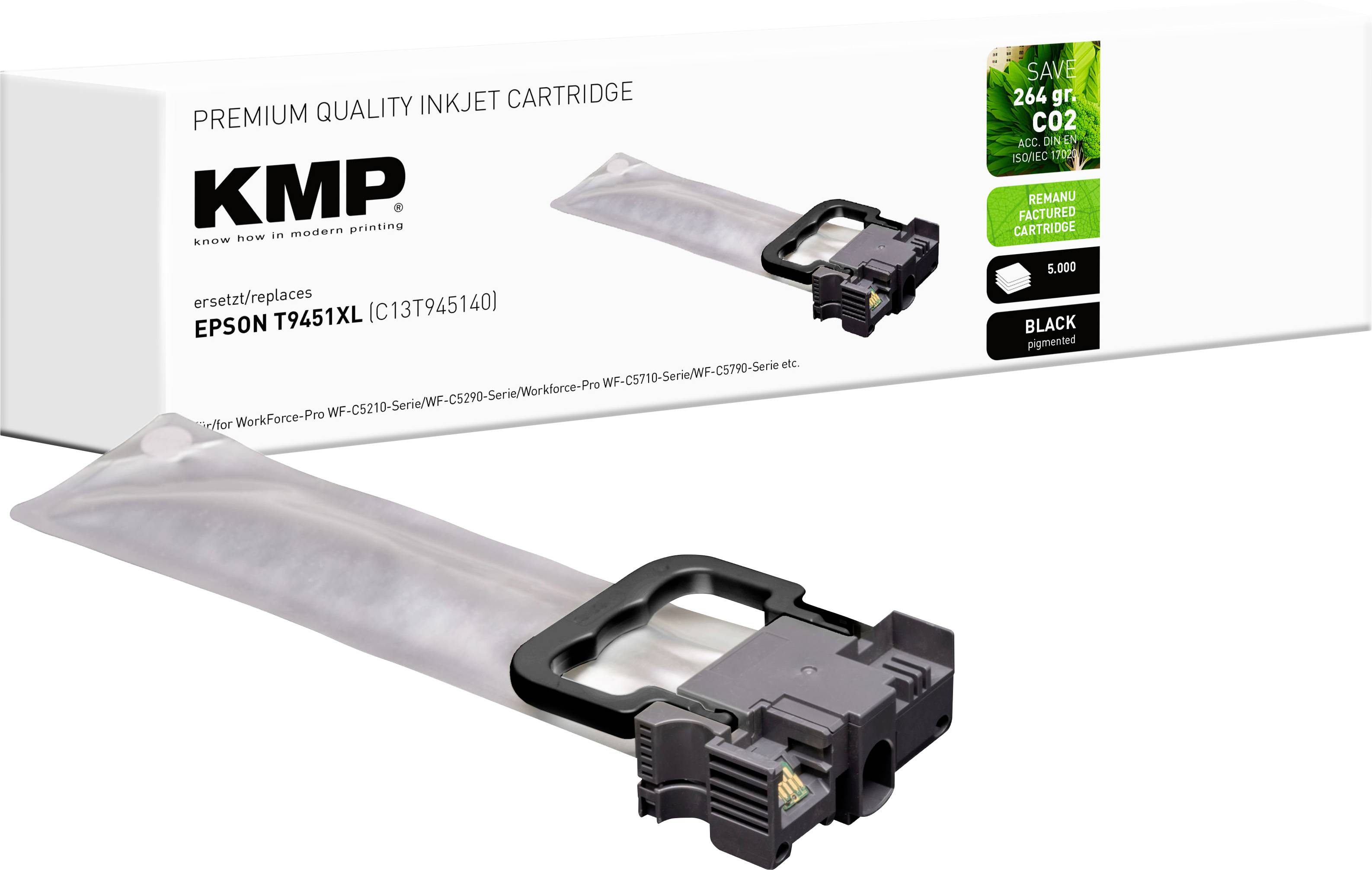 Cartuccia KMP Compatibile sostituisce Epson T9451 Nero E255X 1645,4001