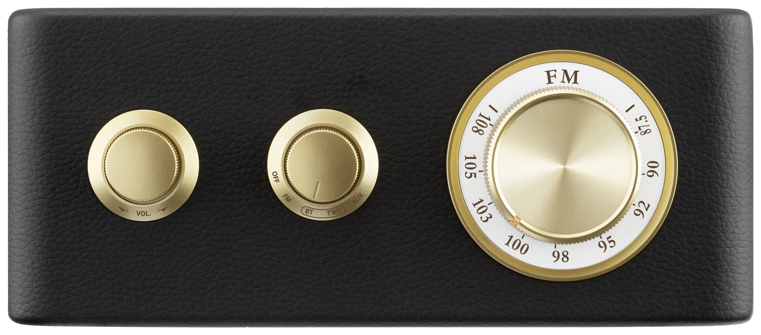 Sangean RA-101 A500522 Akumulátorové rádio, FM, Bluetooth, AUX, možné znovu nabíjať, čierna, zlatá-4