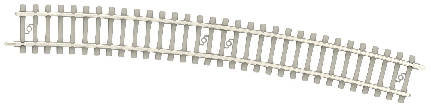MiniTrix N  rails T14518 Betonnen dwarsliggers, Gebogen 15 &deg; 10 stuk(s)