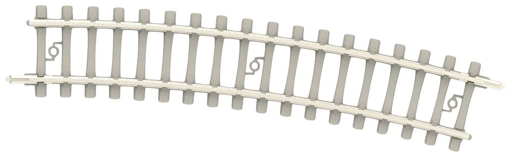 MiniTrix N  rails T14521 Betonnen dwarsliggers, Gebogen 15 &deg; 10 stuk(s)