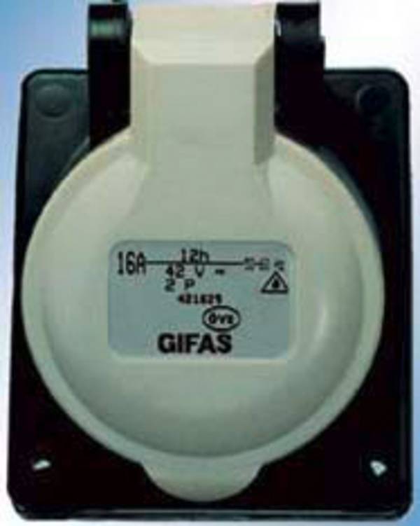 Gifas Electric 421629 102771 CEE zástrčka na stenu, 16 A, 2-pólový, 1 ks