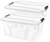 Siena HOME úložný box Anzio priehľadná 21 l (š x v x h) 51 x 14.8 x 38.5 cm 2 ks