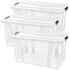 Siena HOME úložný box Anzio priehľadná 32 l (š x v x h) 51 x 23 x 38.5 cm 3 ks