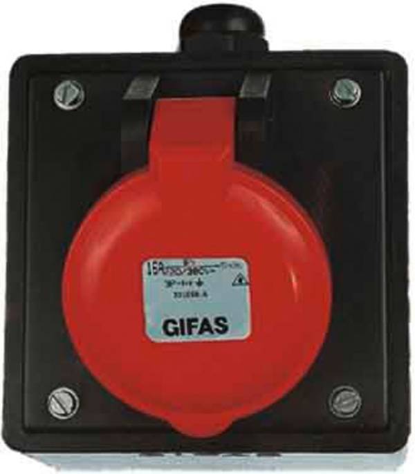 Gifas Electric 301658.E 101978 CEE-CARA adaptér, 16 A, 5-pólová, 400 V, 1 ks