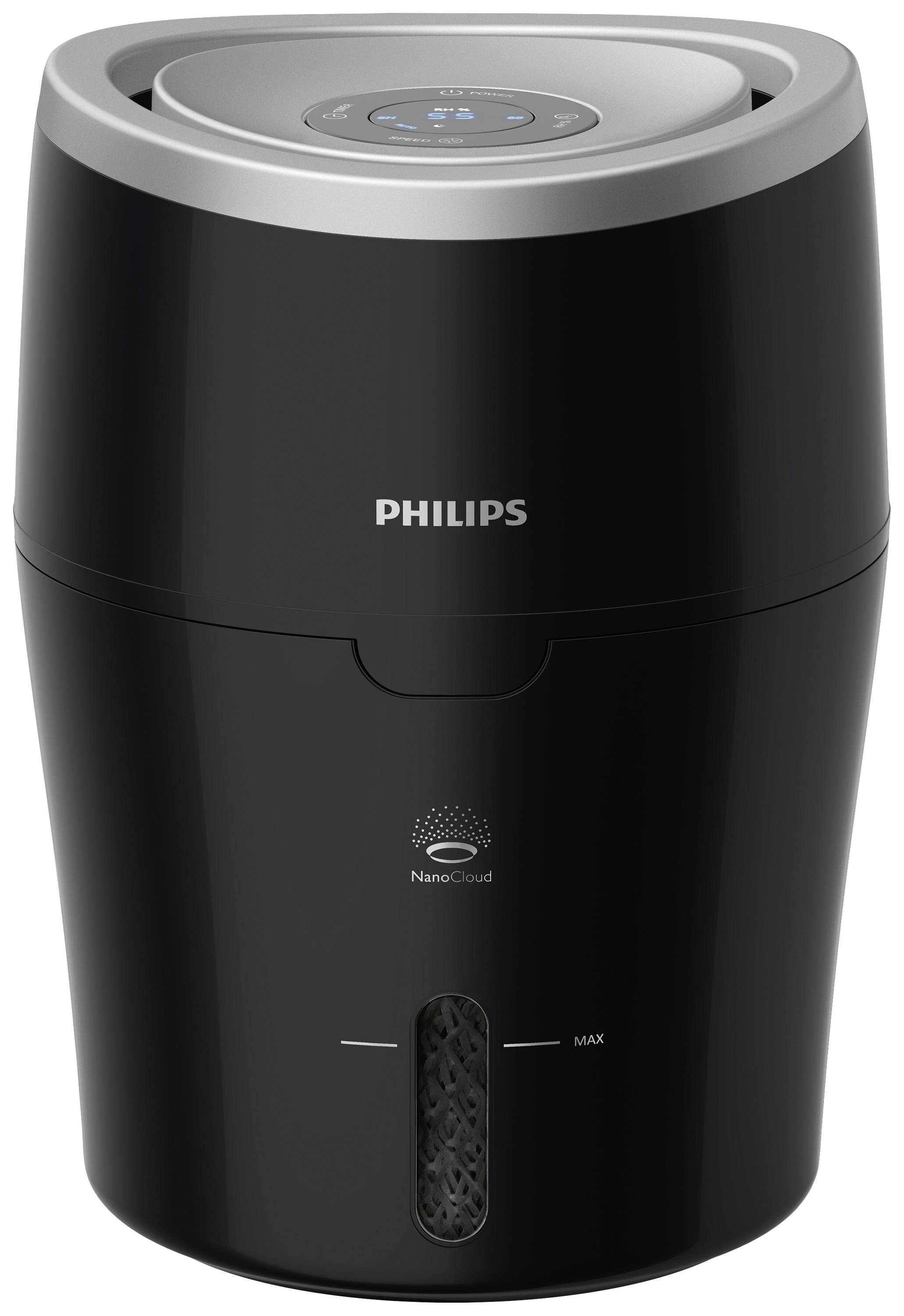 Philips HU4813/10 Luchtbevochtiger 1 stuk(s) Zwart, Zilver