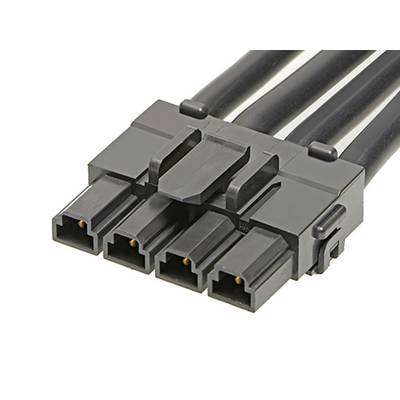 Čierny päťpólový elektrický konektor so zaoblenými hranami a piatimi káblami, ktoré slúžia na napájanie.