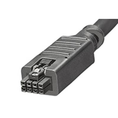 Čierny konektor s viacerými pinmi, vhodný pre elektronické zariadenia na prenos dát alebo napájanie.