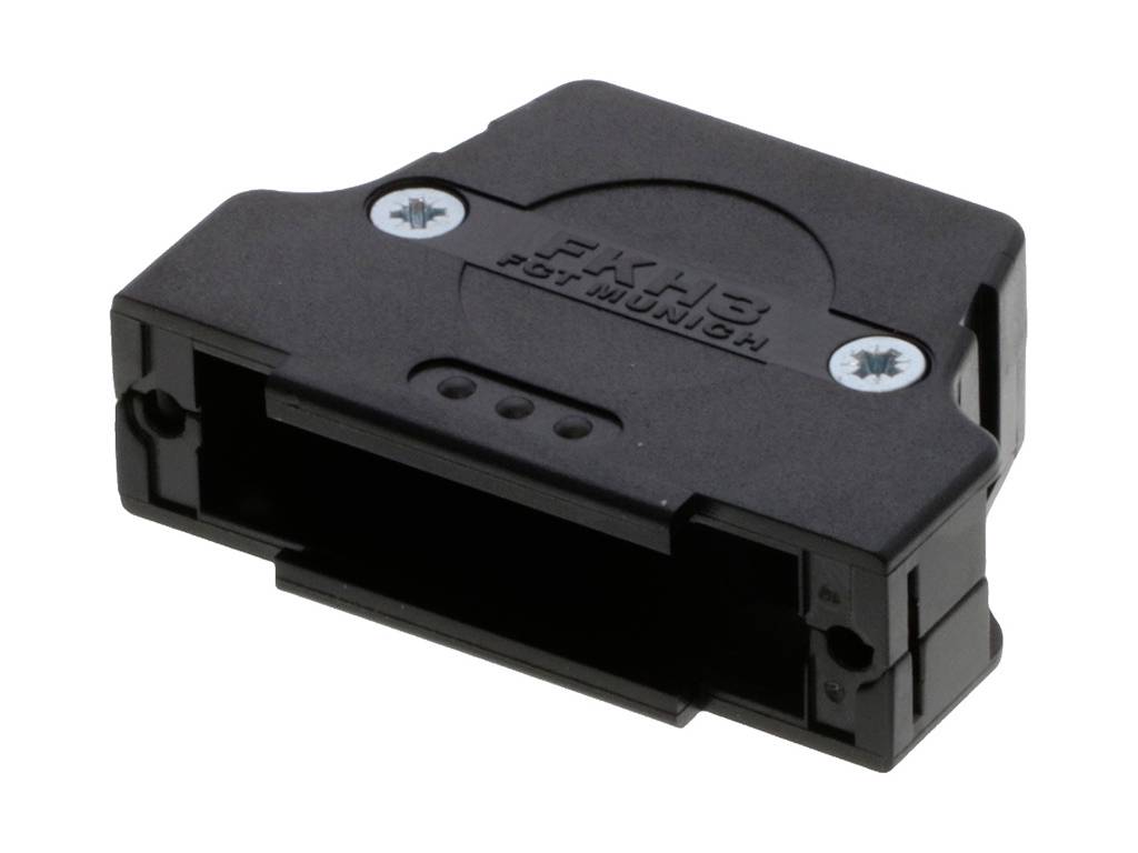 Čierny adaptér s nápisom 'PK-13 FGT-MUNCH', obdĺžnikového tvaru so skrutkami v rohoch a zástrčkovým pripojením.