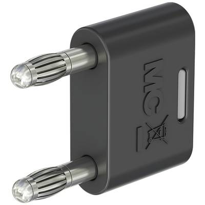 Stäubli KS-4N-19 spojovací konektor čierna Ø pin: 4 mm Rozostup hrotov: 19 mm 1 ks