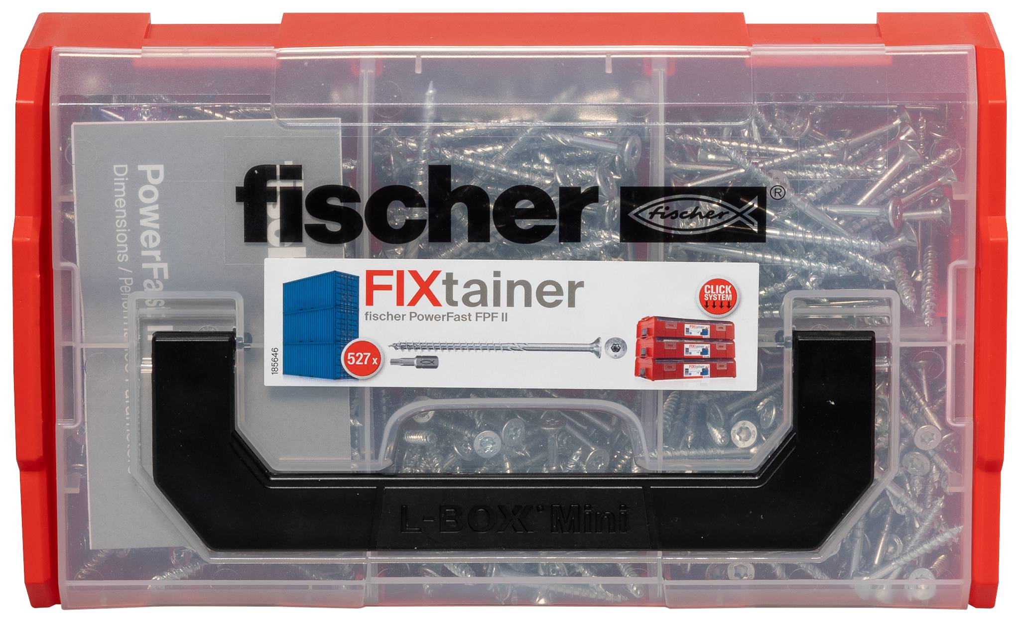 Fischer FixTainer PowerFast II TX TG 562272 sada skrutiek do drevotriesky ocel glavanizované zinkom 1 sada-5