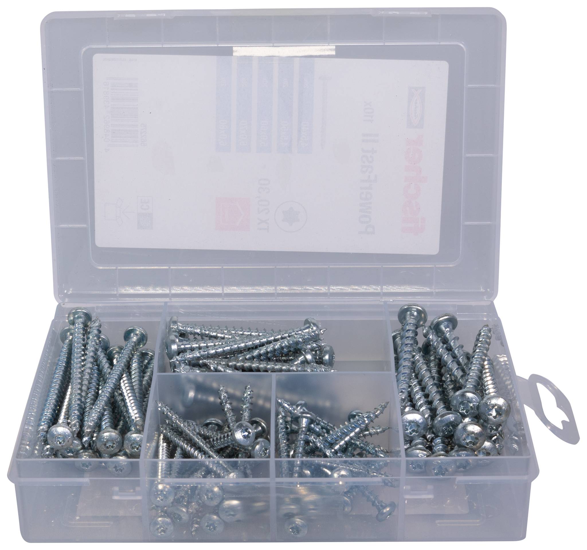 Fischer Meisterbox PowerFast II PH VG TX 562275 sada skrutiek do drevotriesky ocel glavanizované zinkom 1 sada-3