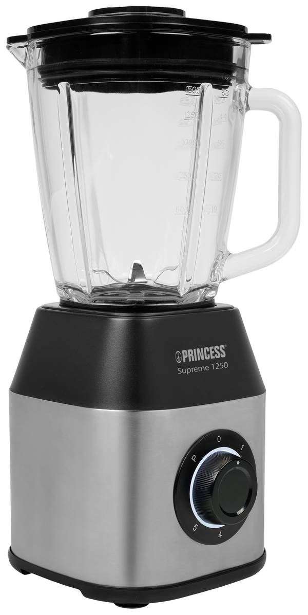 Princess Blender Solid Pro stolný mixér 1400 W nerezová oceľ, čierna
