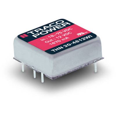 TracoPower DC / DC menič napätia, DPS 48 V/DC 3.3 V/DC 4.5 A 20 W Počet výstupov: 1 x