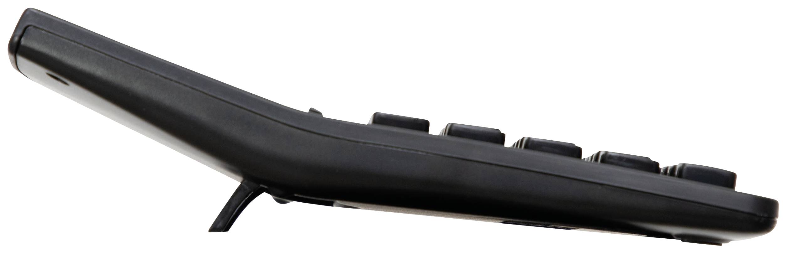 Diaľkový spúšť pohľadom zboku s viacerými tlačidlami.