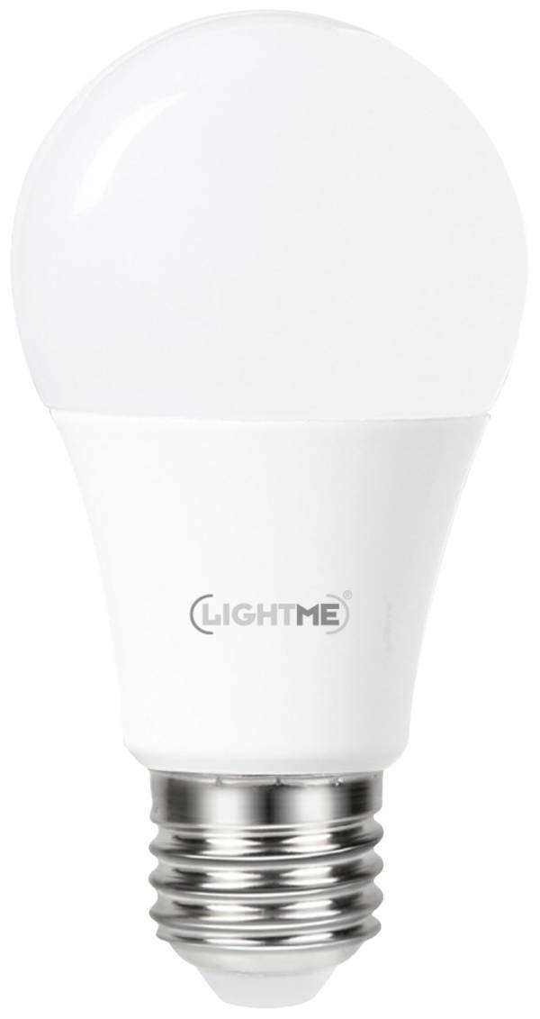 LightMe LM85165 LED  En.trieda 2021 F (A - G) E27 klasická žiarovka 4.8 W = 40 W teplá biela (Ø x v) 60 mm x 115 mm so snímačom denného svetla 1 ks