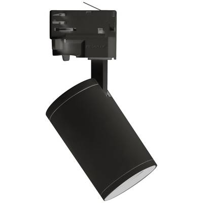 Čierny LED reflektor s obdĺžnikovým držiakom. Vhodný pre modernú interiérovú osvetu, vytvára presne zamerané svetelné akcenty.