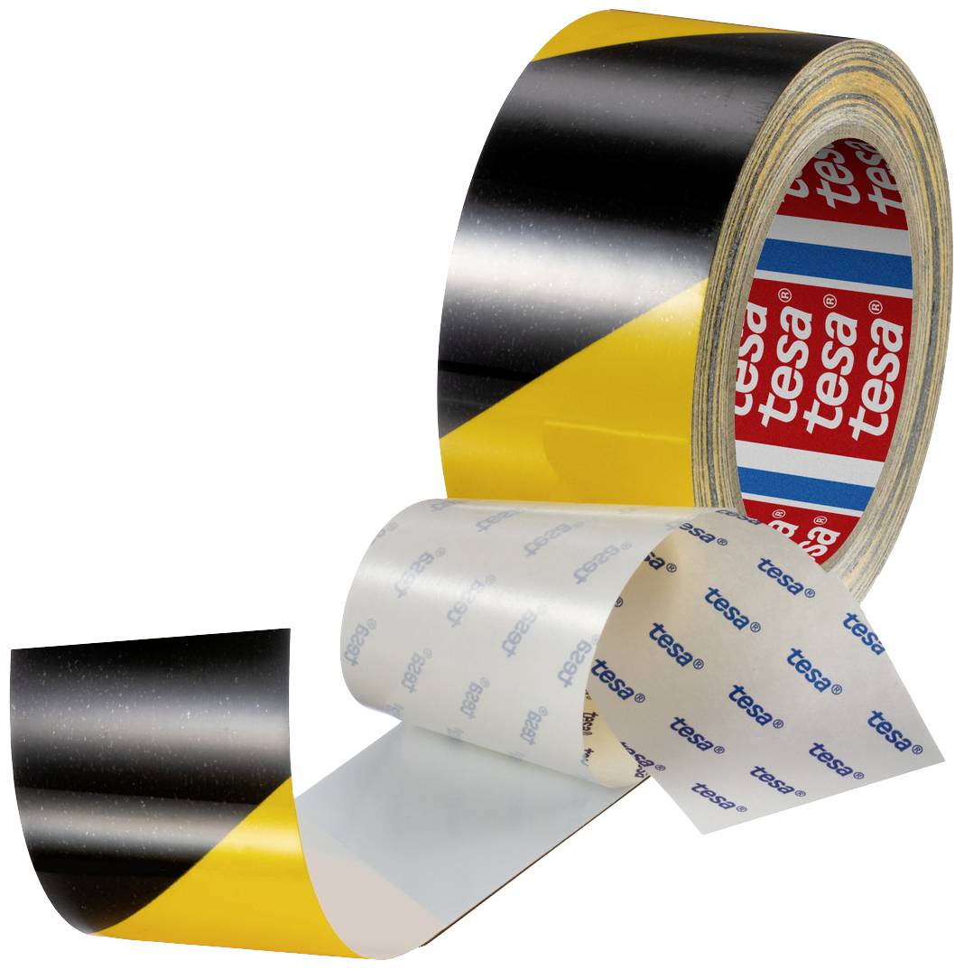 Tesa ANTI-SCRATCH 60960-00002-00 Vloermarkeringstape  Zwart/geel (l x b) 20 m x 50 mm 1 stuk(s)