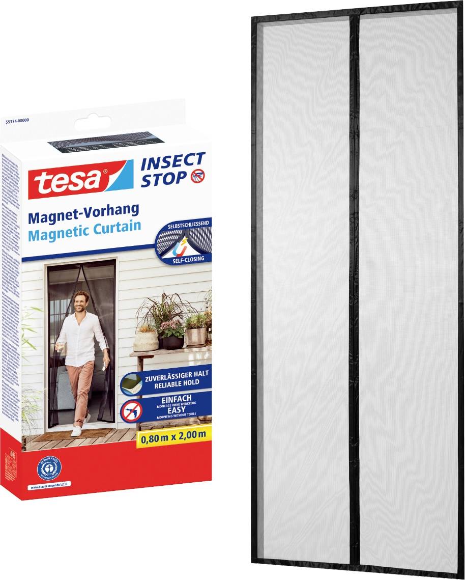 tesa Fliegengitter 55374-00000-00 Magnetický záves (š x v) 0.80 m x 2.00 m antracitová 1 ks