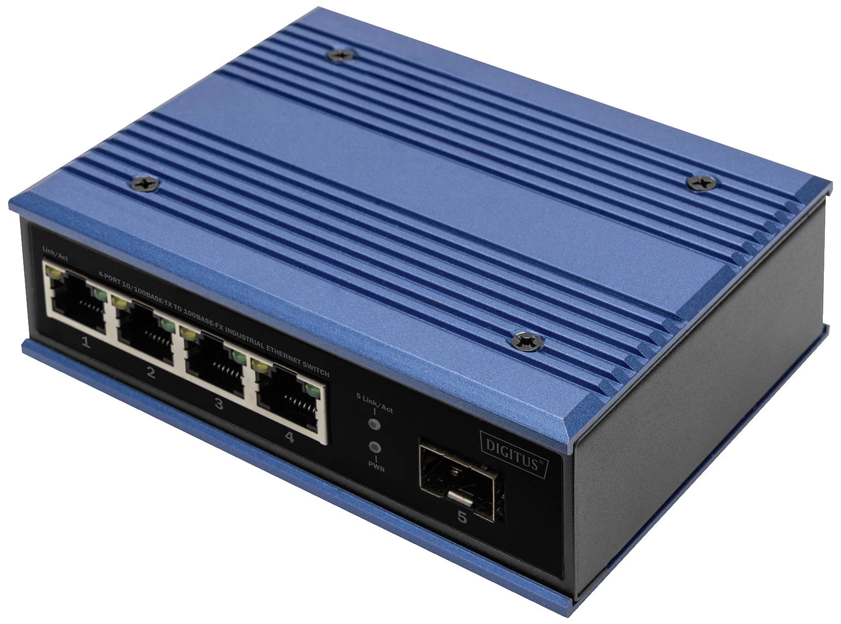 Digitus DN-651130 DN-651130 Industrial Ethernet Switch 4 + 1 poorten 10 / 100 MBit/s afbeelding