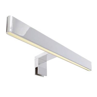Nástenná lampa s moderným, štíhlym dizajnom, chrómovaná. Ideálna pre štýlovú osvětlení.