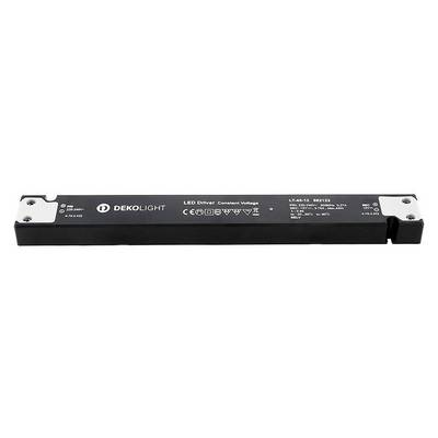 LED driver od spoločnosti DEKOLIGHT, konštantné napätie, modelové číslo 'IK4-12-3'. Vhodný pre vstupné napätie 230V a výstupné napätie 24V.