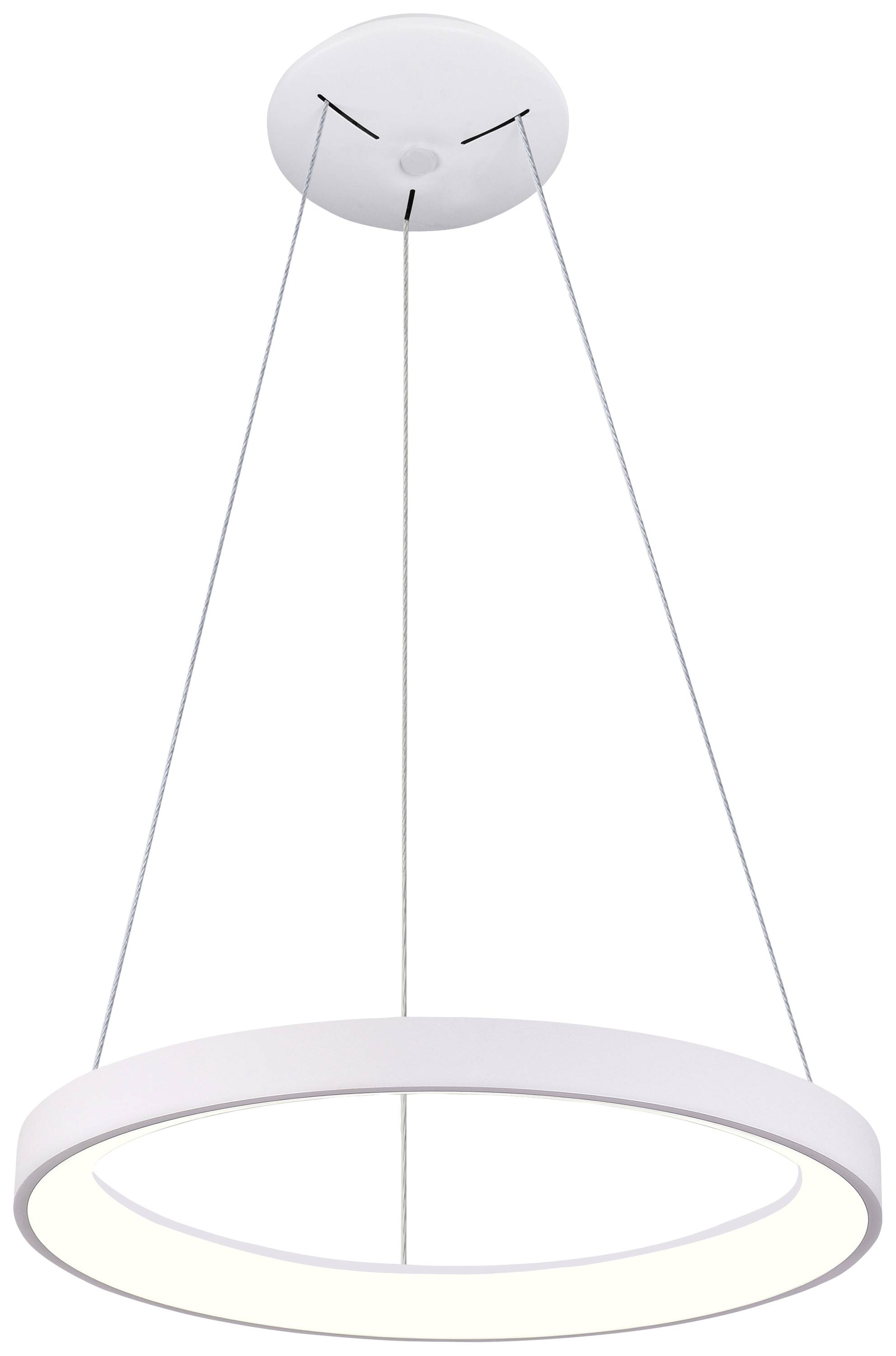 Deko Light Sculptoris 600 342193 Lampada a sospensione LED (monocolore) LED a montaggio fisso 42 W Bianco traffico (RAL 9016)